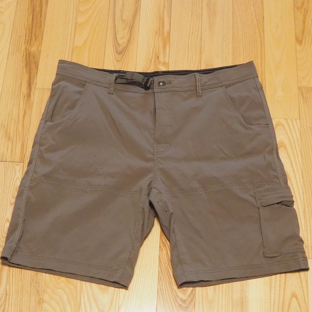 Prana Stretch Zion Cargo Shorts Men's 40x10 Olive Active Outdoor Hiking Fishing